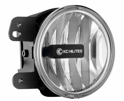 KC HiLiTES 07-09 Jeep JK 4in. Gravity G4 LED Light 10w SAE/ECE Clear Fog Beam (Pair Pack System)