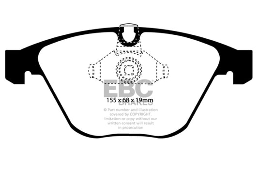 EBC 08-10 BMW M3 4.0 (E90) Yellowstuff Front Brake Pads