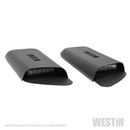 Westin 18-20 Jeep Wrangler JL 2dr LED Hood Scoops - Textured Black