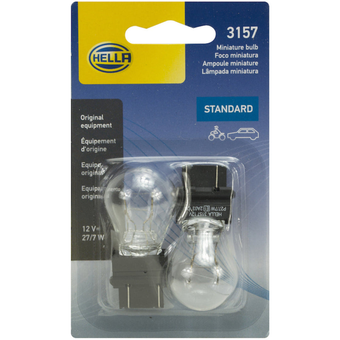 Hella Bulb 3157 12V 27/7W W25X16Q S8 (2) Hella Bulbs