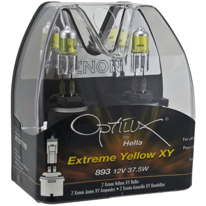 Hella Optilux 893 12V 37.5W Extreme Yellow Bulbs (Pair) Hella Bulbs