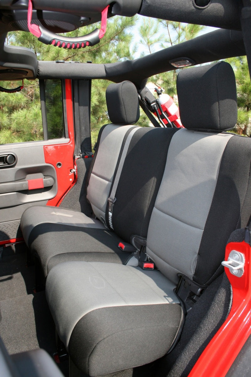 Rugged Ridge Seat Cover Kit Black/Gray 07-10 Jeep Wrangler JK 2dr Rugged Ridge Seat Covers