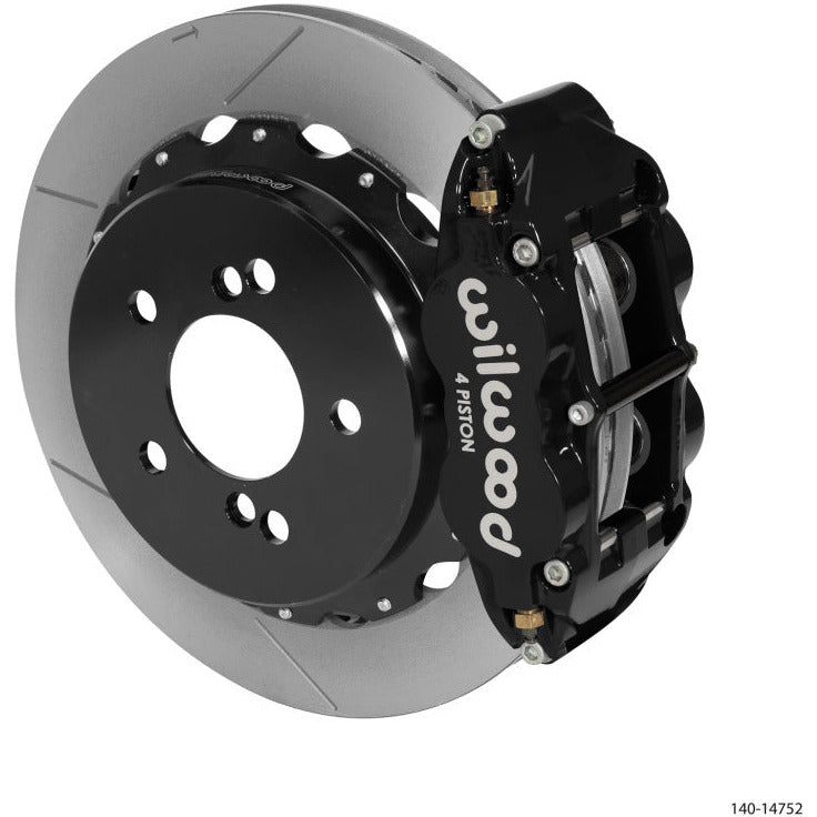 Wilwood Narrow Superlite 4R Rear Kit 12.88in Slotted Black 00-06 BMW M3 E46 Wilwood Big Brake Kits