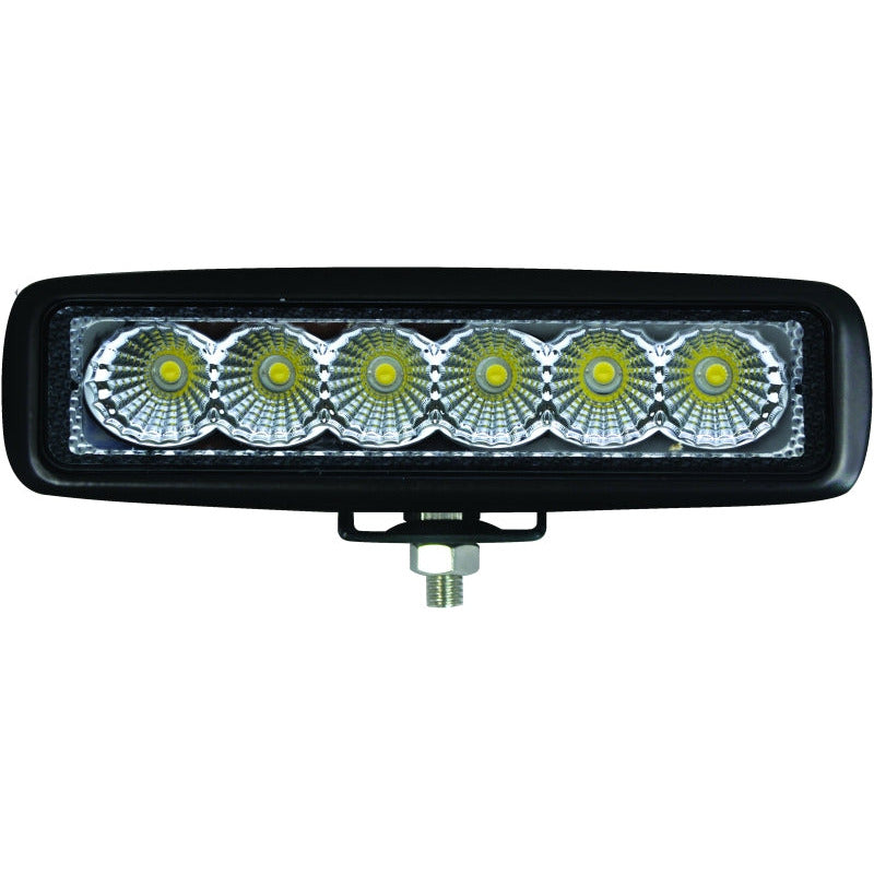 Hella Value Fit Mini 6in LED Light Bar - Flood Beam Pedestal Hella Light Bars & Cubes