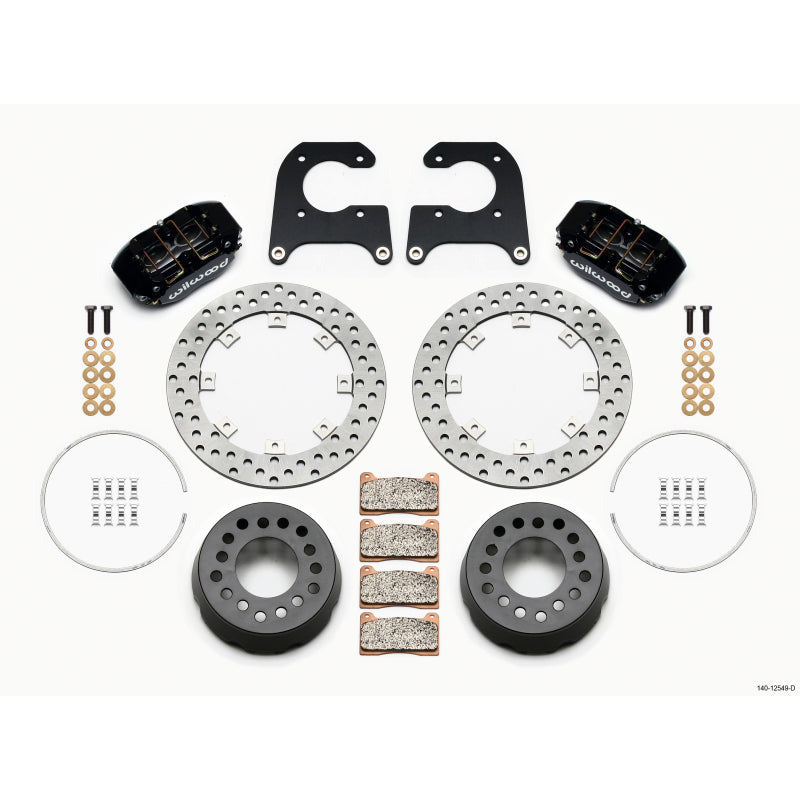 Wilwood Dynapro Lug Mount Single Rear Dynamic Kit SA Drilled M-W/Lamb Ends 1/2in Studs Wilwood Big Brake Kits