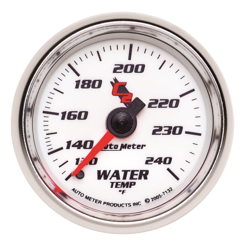 Autometer C2 52mm Mechanical 120-240 Deg F Water Temperature Gauge AutoMeter Gauges