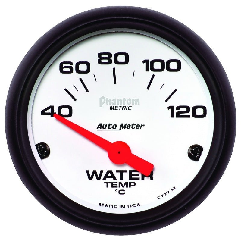 Autometer Phantom 52mm 40-120 Deg C Electronic Water Temp Gauge AutoMeter Gauges