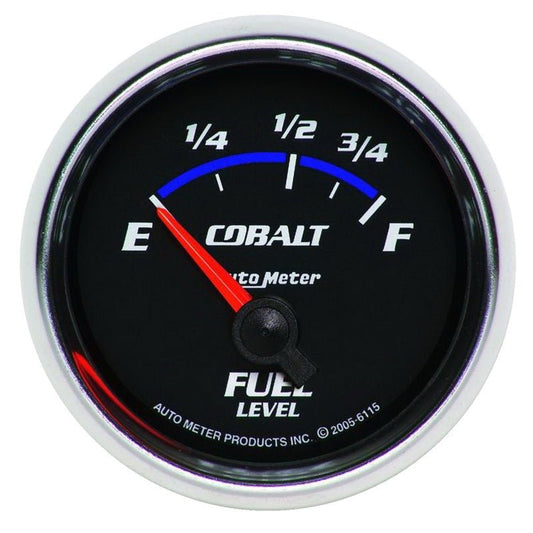 Autometer Cobalt 52mm 73 E/ 10 F SSE Fuel Level Gauge AutoMeter Gauges