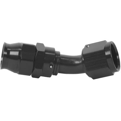 Aeromotive PTFE Hose End - AN-10 - 45 Deg - Black Anodized Aeromotive Fittings