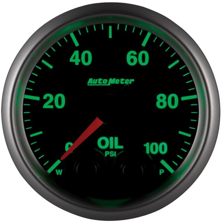 Autometer Elite 52mm Oil Pressure Peak and Warn Gauge w/ Electonic Control AutoMeter Gauges