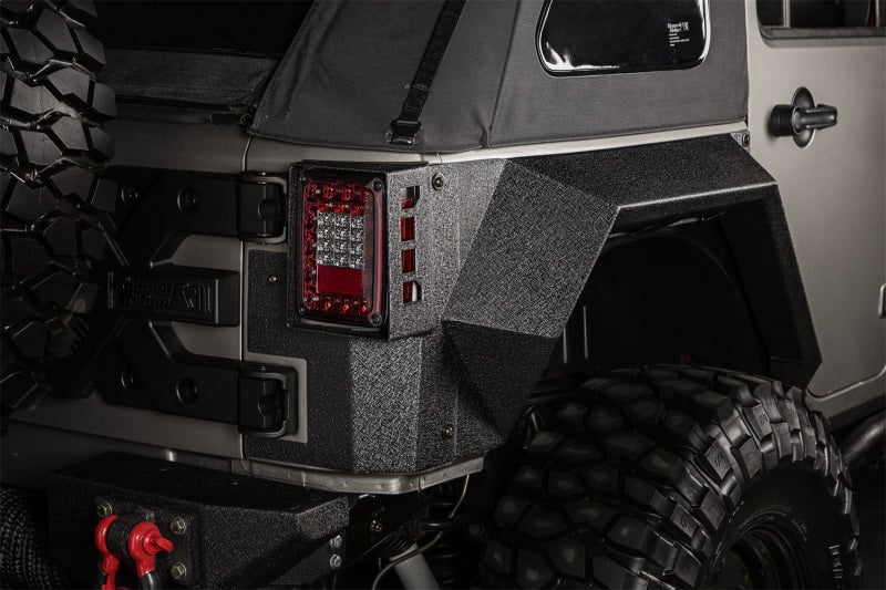 Rugged Ridge XHD Rear Armor Fenders Pair 4 Dr 07-18 Jeep Wrangler JKU Rugged Ridge Fenders