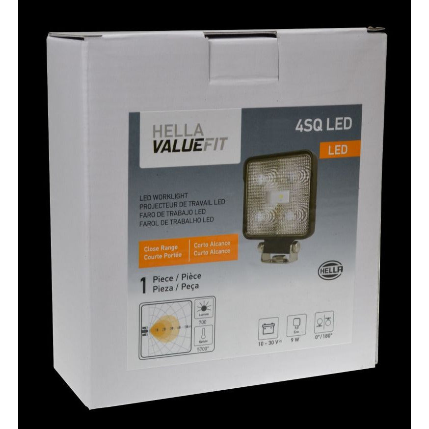 Hella ValueFit Work Light 4SQ LED MV CR LT Hella Work Lights