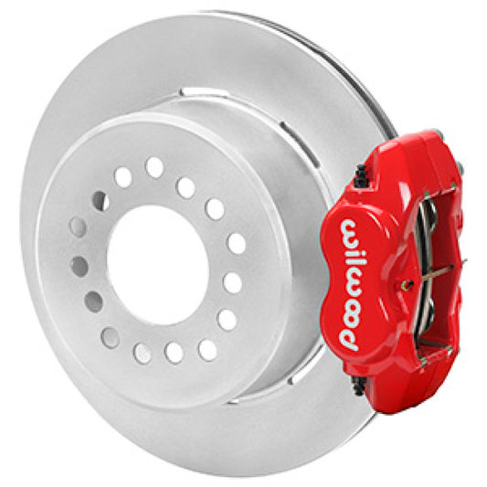 Wilwood Chevrolet 7-5/8in Rear Axle Dynalite Disc Brake Kit 12.19in Rotor -Red Caliper Wilwood Big Brake Kits