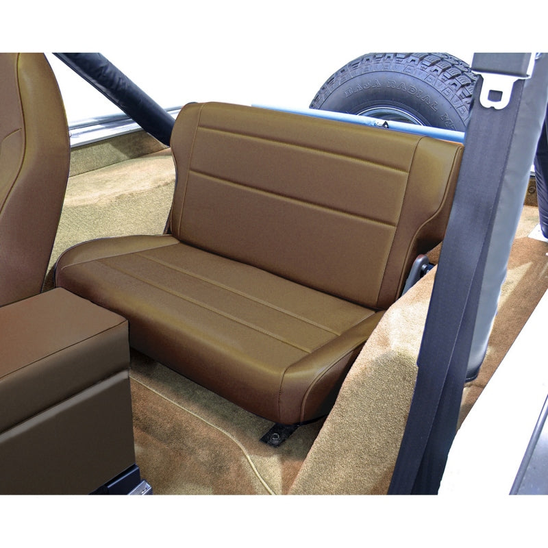 Rugged Ridge Fold & Tumble Rear Seat Nutmeg 76-95 Jeep CJ / Jeep Wrangler Rugged Ridge Seat Releases