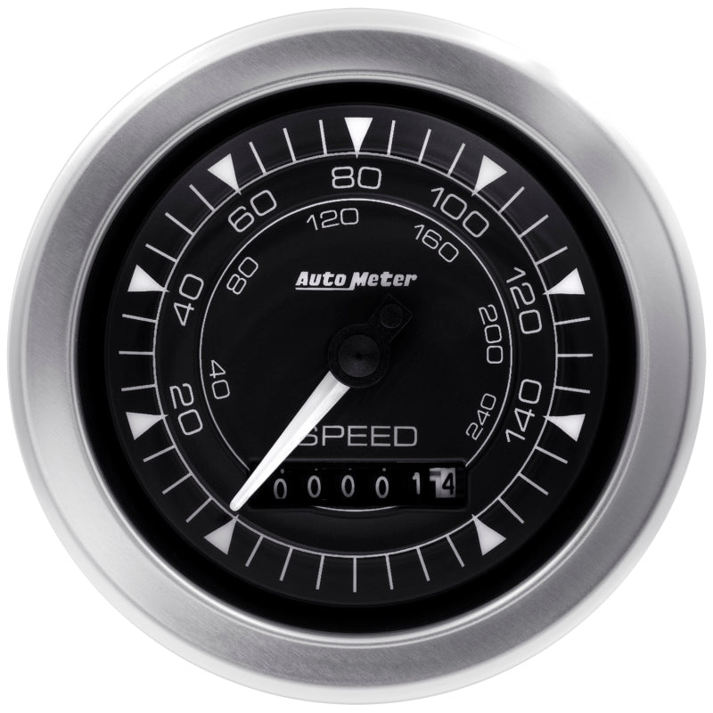 Autometer Chrono 3-3/8in 160MPH Electric Programmable Speedometer Gauge AutoMeter Gauges