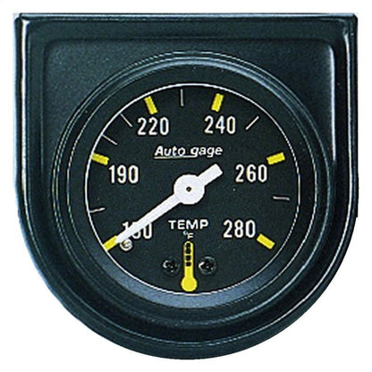 Autometer AutoGage 1 1/2in Mechanical 280 Deg Water Temp Gauge - Black AutoMeter Gauges