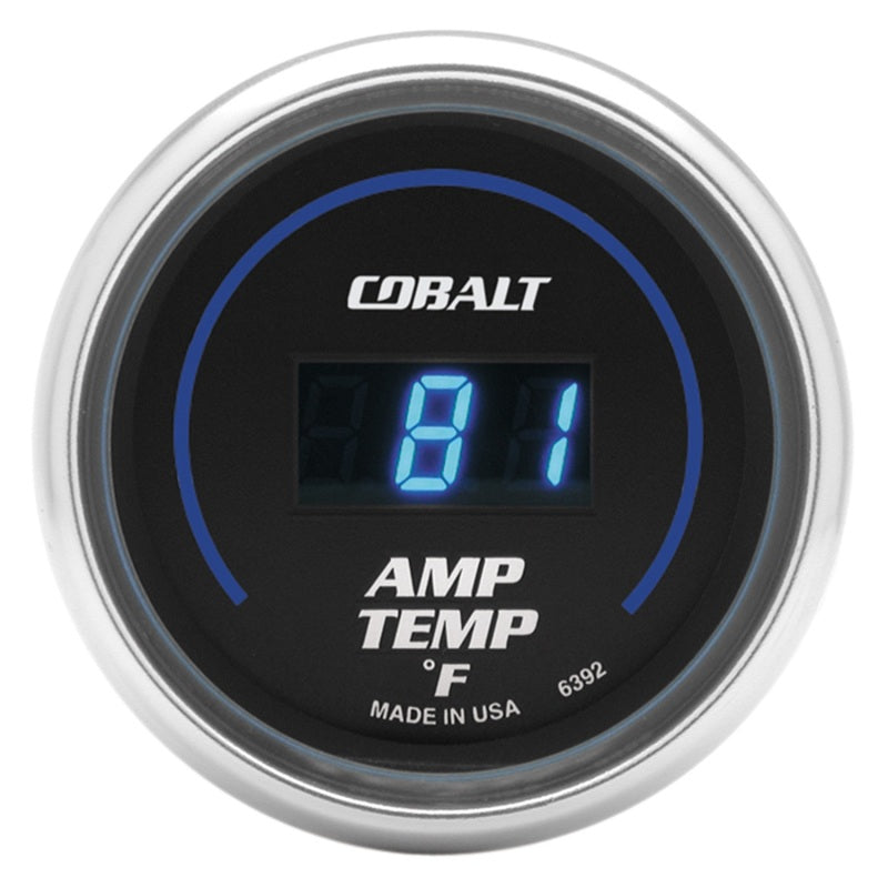 AutoMeter Gauge Stereo Amp Temperature 2-1/16in. 250 Deg. F Digital Cobalt AutoMeter Gauges