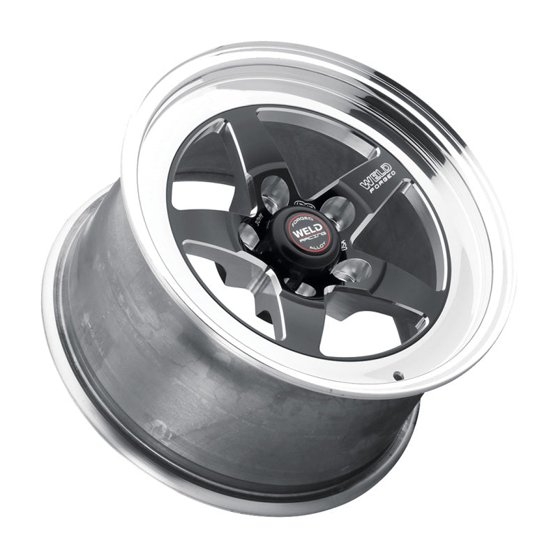 Weld S71 15x5 / 5x4.75 BP / 2.5in. BS Black Wheel (Medium Pad) - Non-Beadlock