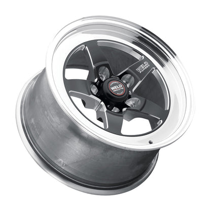 Weld S71 15x14.33 / 5x4.75 BP / 6.5in. BS Black Wheel (Medium Pad) - Non-Beadlock