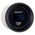 Autometer Cobalt Digital 52.4mm Black Programmable Empty-Full Range Fuel Level Gauge AutoMeter Gauges