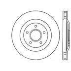 StopTech Power Slot 97-04 Chevy Corvette / 04 & 08 Cadillac XLR/XLR-V Front Right Drilled Rotors Stoptech Brake Rotors - Drilled