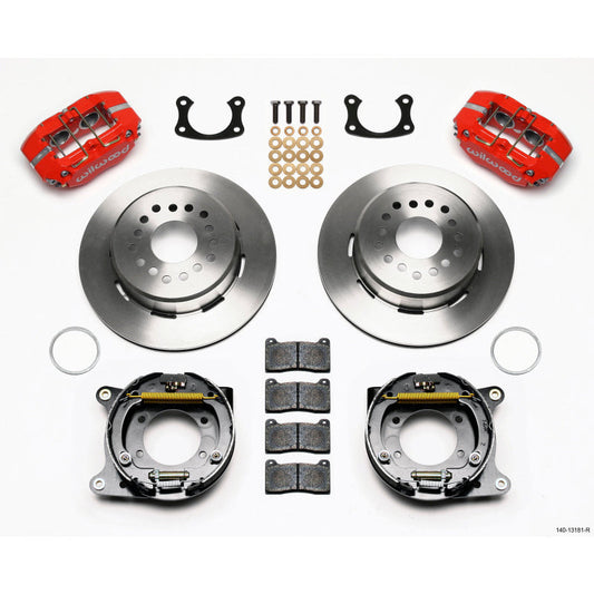 Wilwood Dynapro Lug Mount P/S Park Brake Kit Red New Big Ford 2.50in Offset Wilwood Big Brake Kits