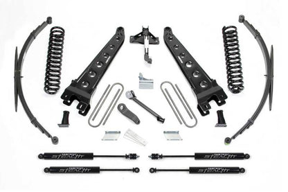 Fabtech 08-16 Ford F250/350 4WD 8in Rad Arm Sys w/Coils & Rr Lf Sprngs & Stealth