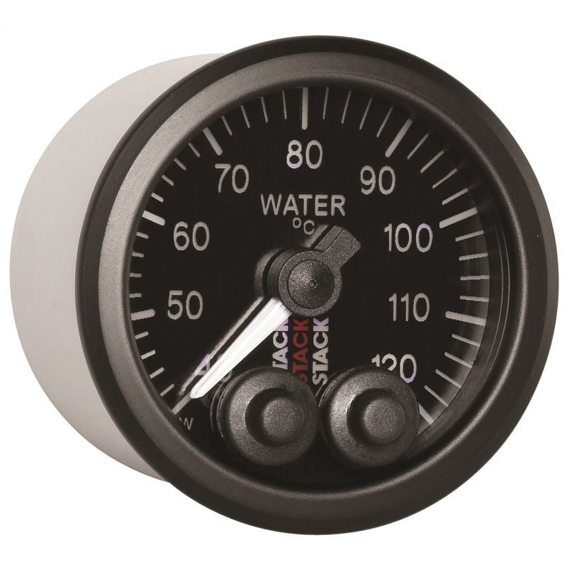 Autometer Stack 52mm 40-120 Deg C 1/8in NPTF Male Pro-Control Water Temp Gauge - Black AutoMeter Gauges