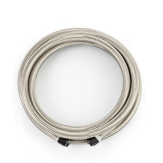 Mishimoto 15Ft Stainless Steel Braided Hose w/ -4AN Fittings - Stainless Mishimoto Oil Line Kits
