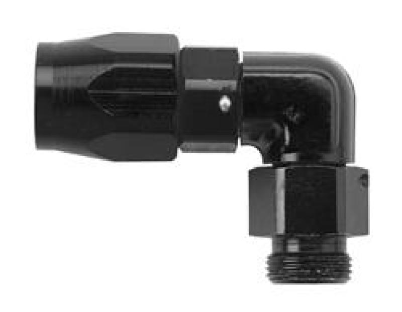 Fragola -6AN x 90 Degree Hose End x 1/8 NPT - Black