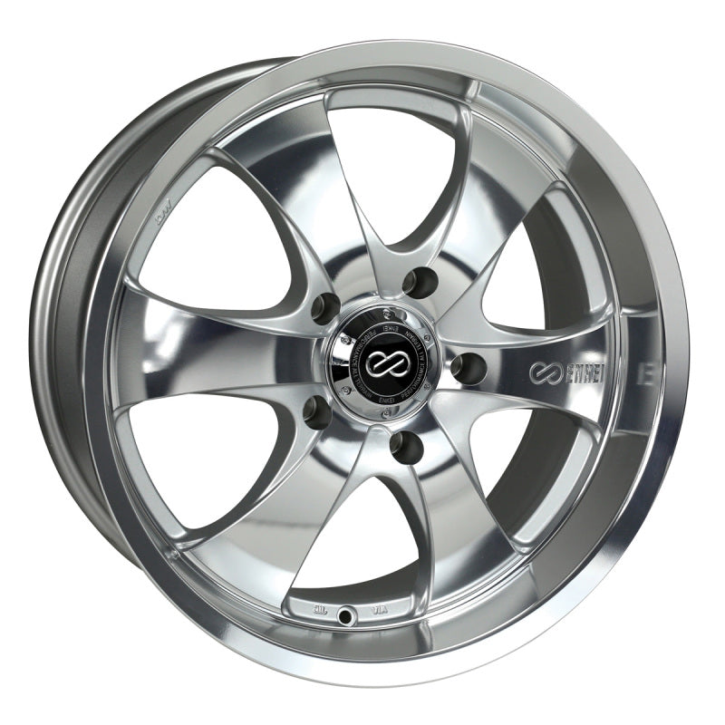Enkei M6 Universal Truck & SUV 17x8 35mm Offset 6x139.7 Bolt Pattern 78mm Bore Mirror Finish Wheel Enkei Wheels - Cast