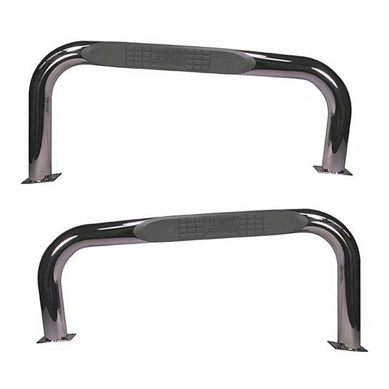 Rugged Ridge 3-In Round Tube Steps SS 97-06TJ Rugged Ridge Side Steps