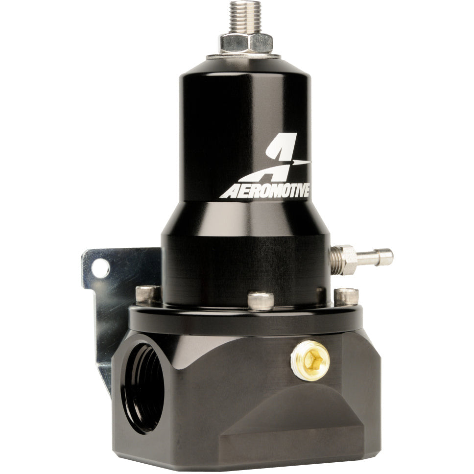 Aeromotive Regulator - 30-120 PSI - .500 Valve - 2x AN-10 Inlets / AN-10 Bypass Aeromotive Fuel Pressure Regulators