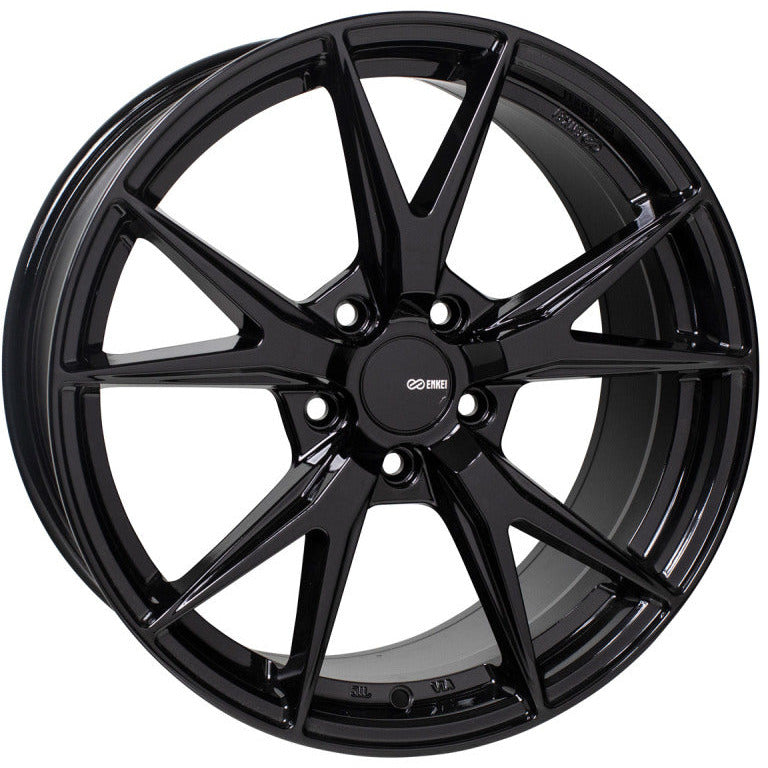 Enkei Phoenix 18x8 35mm Offset 5x120 72.6mm Bore Gloss Black Wheel Enkei Wheels - Cast