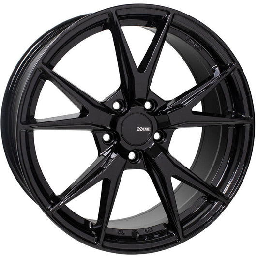 Enkei Phoenix 17x7.5 45mm Offset 5x114.3 72.6mm Bore Gloss Black Wheel Enkei Wheels - Cast