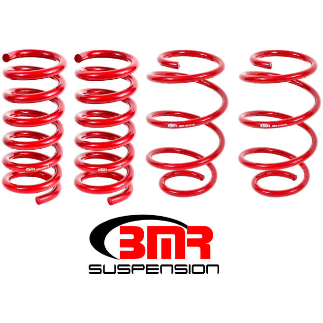 BMR 15-17 S550 Mustang Performance Version Lowering Springs (Set Of 4) - Red BMR Suspension Lowering Springs