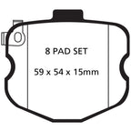EBC 10-13 Chevrolet Corvette (C6) 6.2 Grand Sport Redstuff Rear Brake Pads EBC Brake Pads - Performance