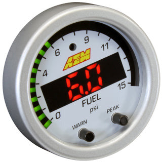 AEM X-Series Pressure 0-15psi Gauge Kit AEM Gauges