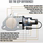 2019-2024 Ram 1500 QTP Screamer Split Rear Exit Cat Back Black Tips