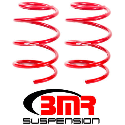 BMR 07-14 Shelby GT500 Front Handling Version Lowering Springs - Red BMR Suspension Lowering Springs