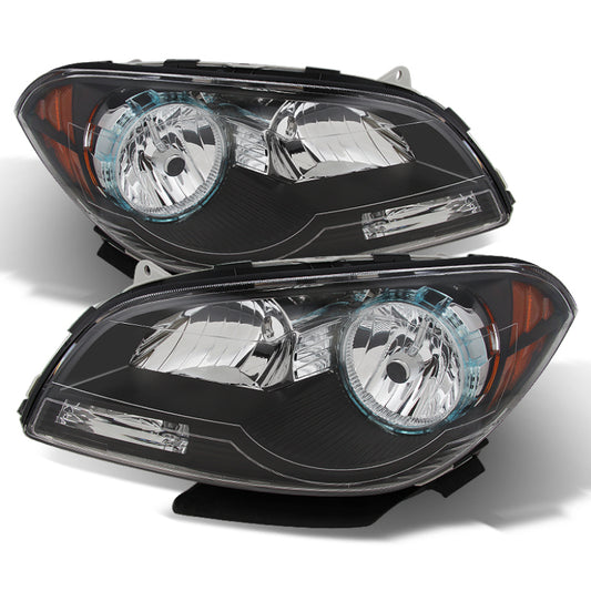 Xtune Chevy Malibu 2008-2012 Crystal Headlights Black HD-JH-CMA08-AM-BK SPYDER Headlights