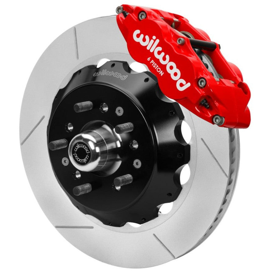 Wilwood 70-81 FBody/75-79 A&XBody FNSL6R Frt BBK 14in Rtr Red Calipers Use w/ Pro Drop Spindle Wilwood Big Brake Kits