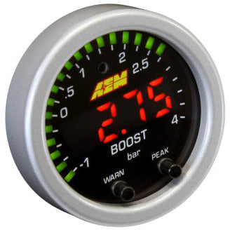 AEM X-Series Boost Pressure -30inHg 60psi Gauge Kit AEM Gauges