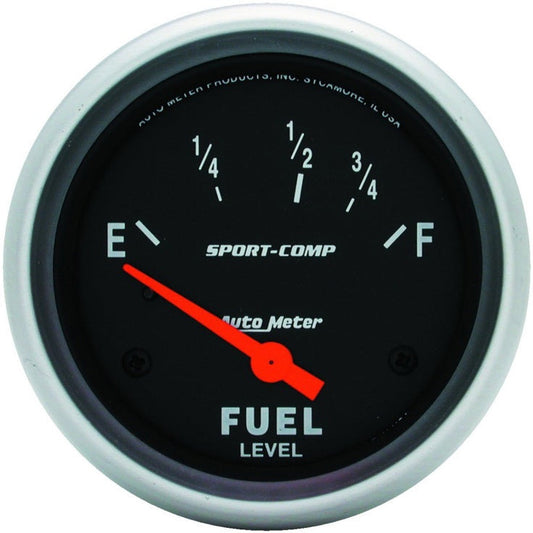 Autometer Sport-Comp 2 5/8in 24ohm-33ohm Fuel Level Gauge AutoMeter Gauges
