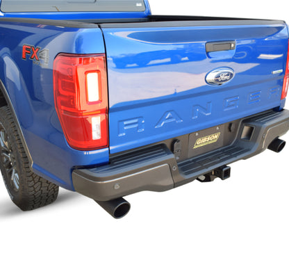 Gibson 19-22 Ford Ranger Lariat 2.3L 2.5in Cat-Back Dual Sport Exhaust - Black Elite