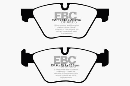 EBC 11+ BMW 528 2.0 Turbo (F10) Greenstuff Front Brake Pads