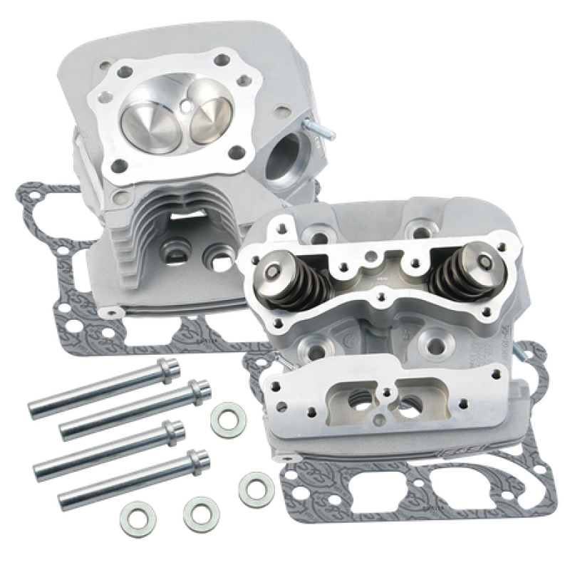 S&S Cycle 2006 Dyna Super Stock 91cc Cylinder Heads - Silver