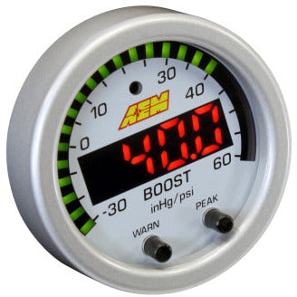 AEM X-Series Boost Pressure -30inHg 60psi Gauge Kit AEM Gauges