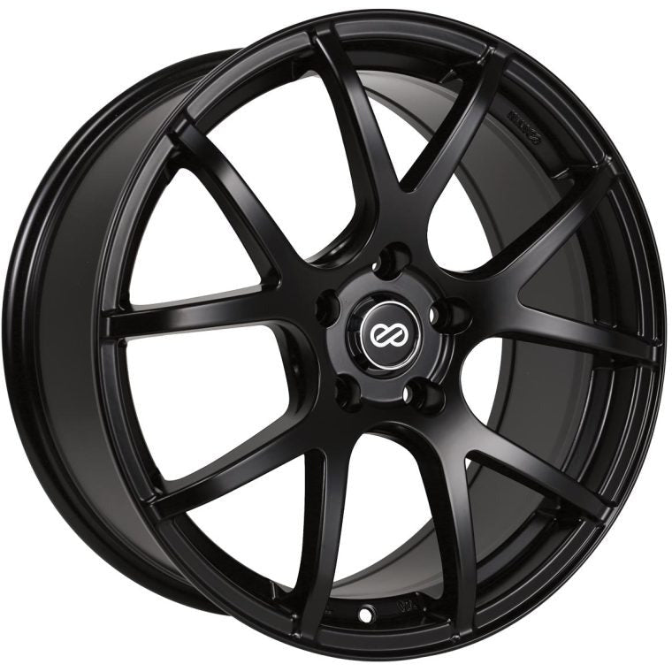 Enkei M52 16x7 38mm Offset 5x100 Bolt Pattern 72.6mm Bore Dia Matte Black Wheel Enkei Wheels - Cast