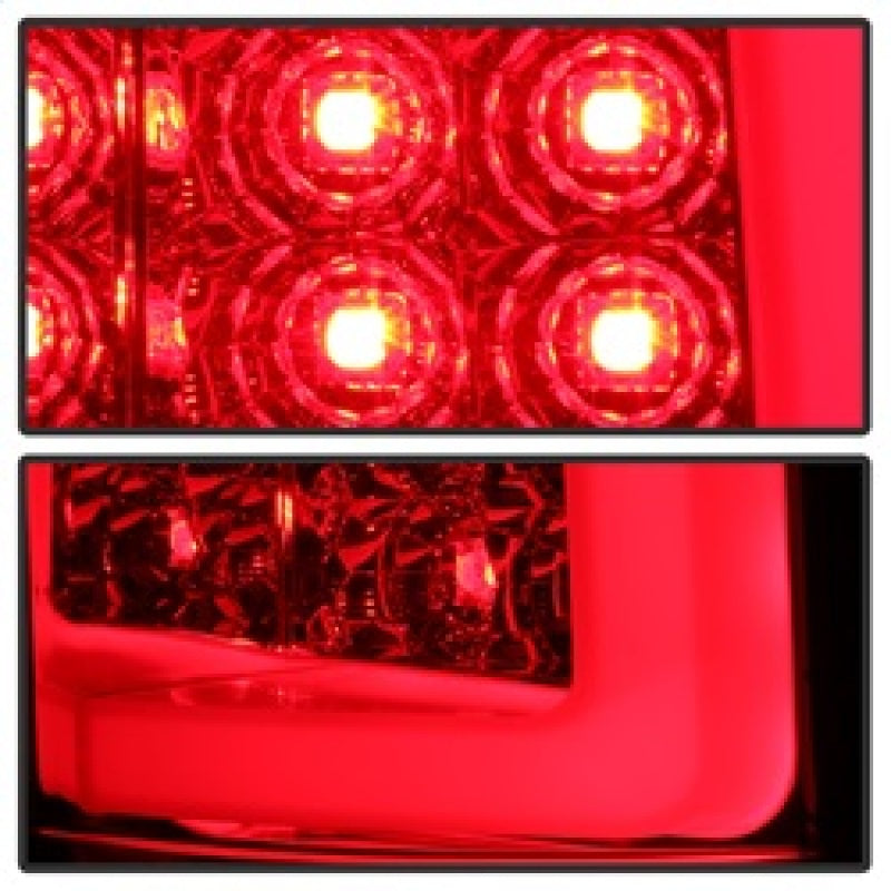 Spyder 07-13 Silverado (Will Not Work w/2010 921 Bulb) V3 Tail Lights Rd/Clr ALT-YD-CS07V3-LBLED-RC